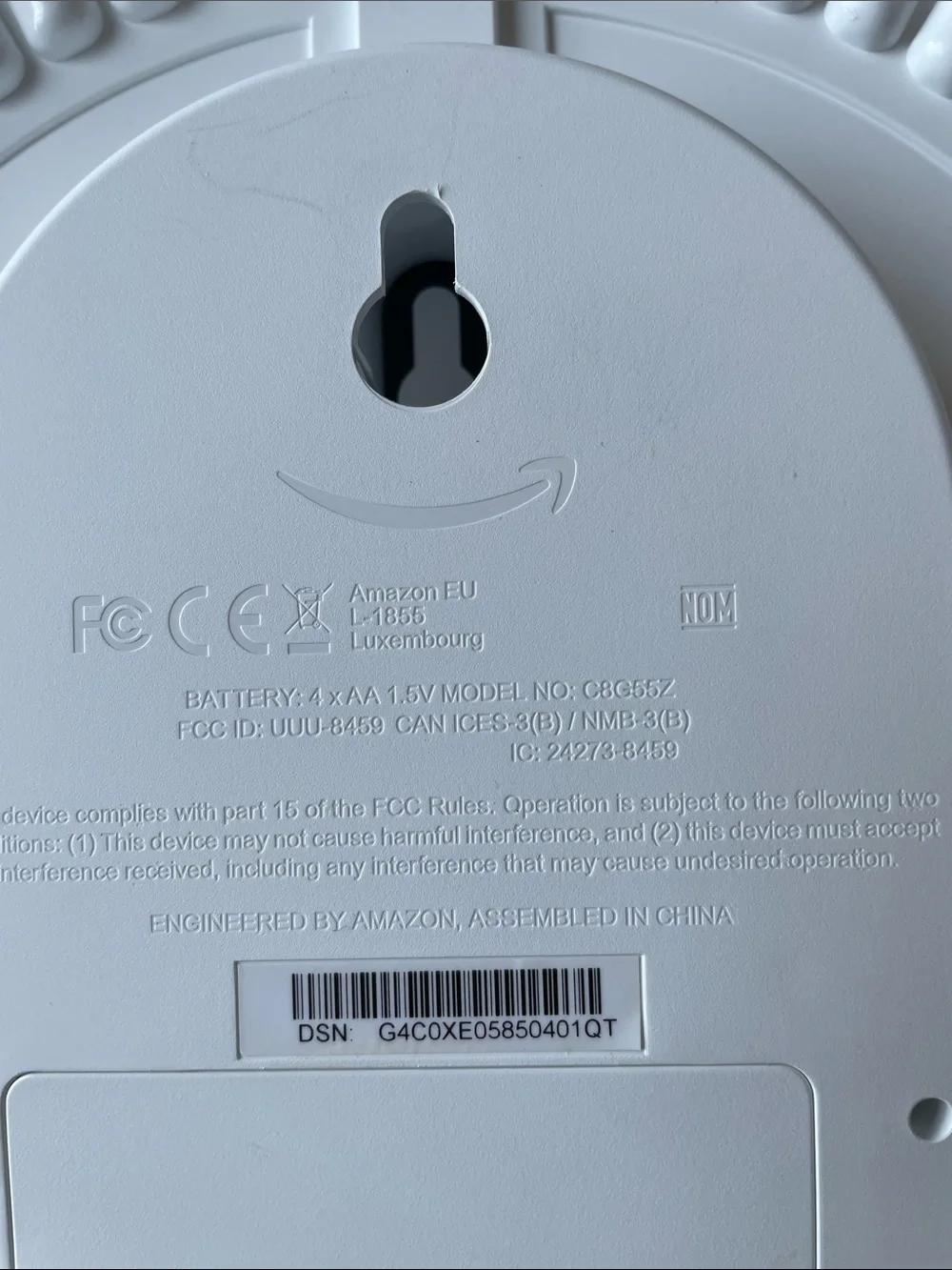 Echo wall clock